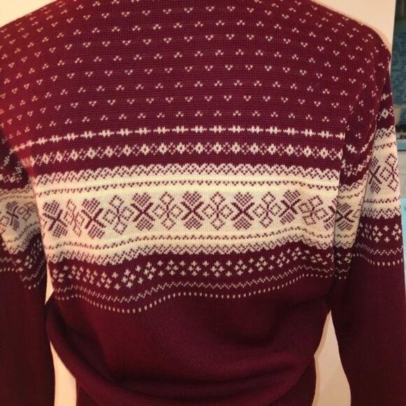 Steffner Sweater Womens Pure Wool Made In Austria Full Zipper Red Maroon - Picture 10 of 13